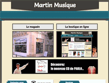 Tablet Screenshot of martinmusique.fr
