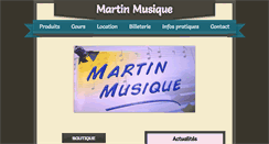 Desktop Screenshot of magasin.martinmusique.fr