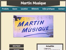 Tablet Screenshot of magasin.martinmusique.fr